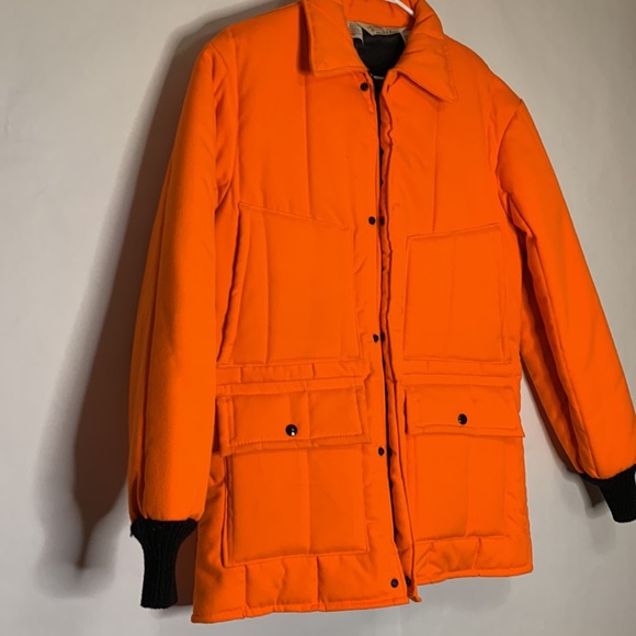 Walls Orange Hunting Safety Jacket USA Blizzard Pruf Winter Warm Insulat… - Picture 2 of 10